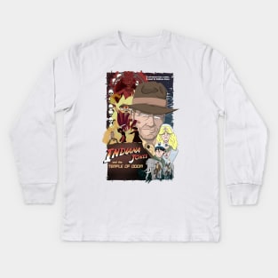 Temple of Doom Kids Long Sleeve T-Shirt